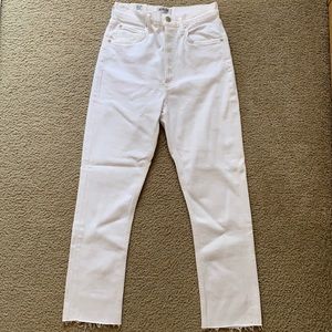 Agolde white denim